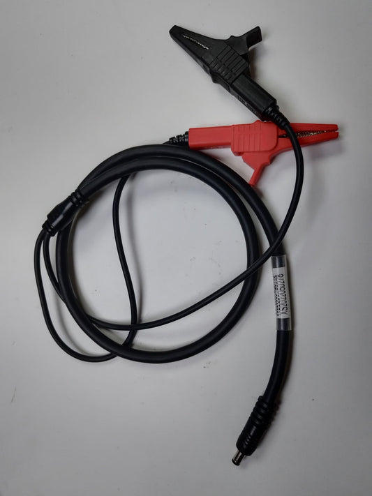 Alligator clamp external power cord