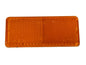 odblask prostok.4,5x9,5 samoprzyl.-UO 030 (biały,żółty)